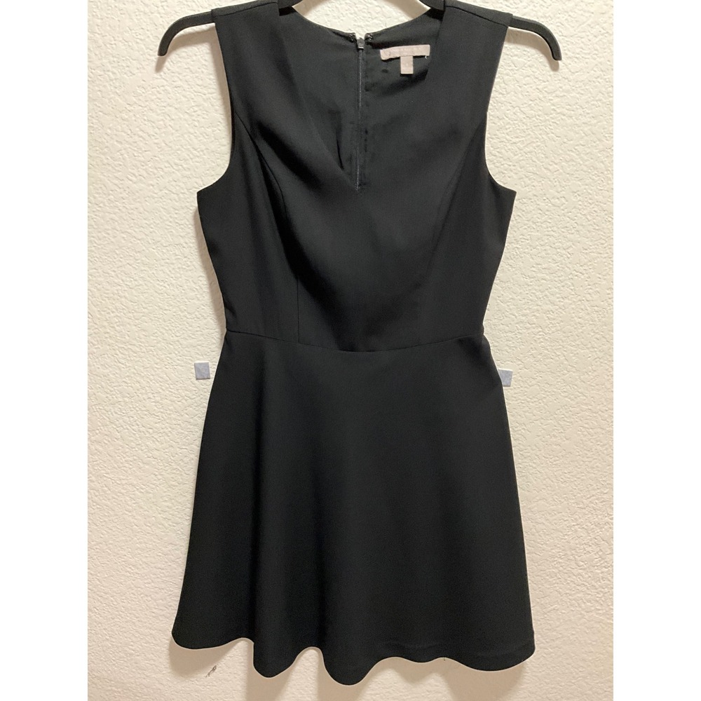 Banana Republic Black Sleeveless Fit-and-Flare Dress